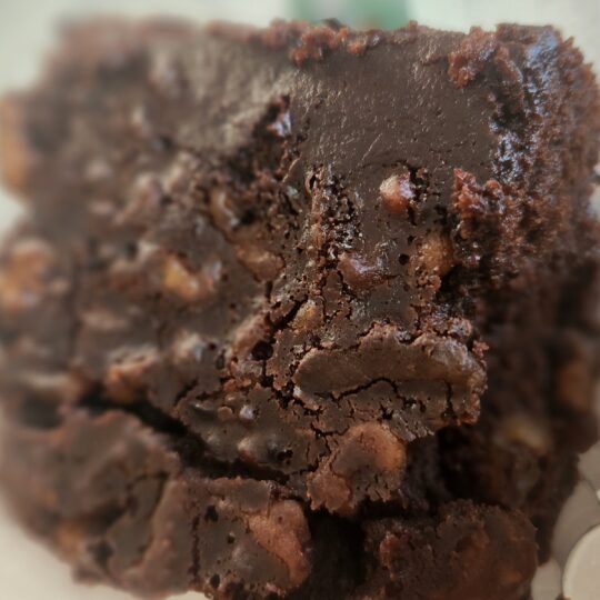 Regular Schmegular Brownie with Nuts