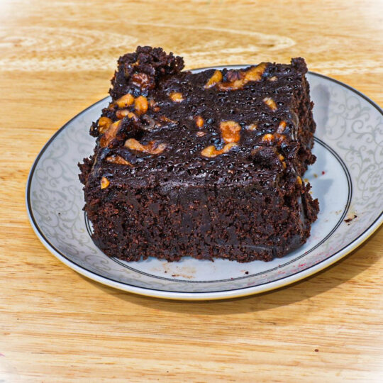 Regular Schmegular Brownie with Nuts