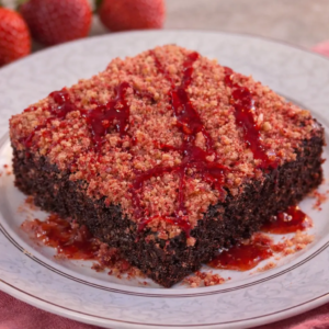 Chocolate Strawberry Brownie